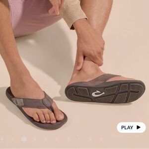 Olukai Tuahine Men’s Waterproof Leather Sandals